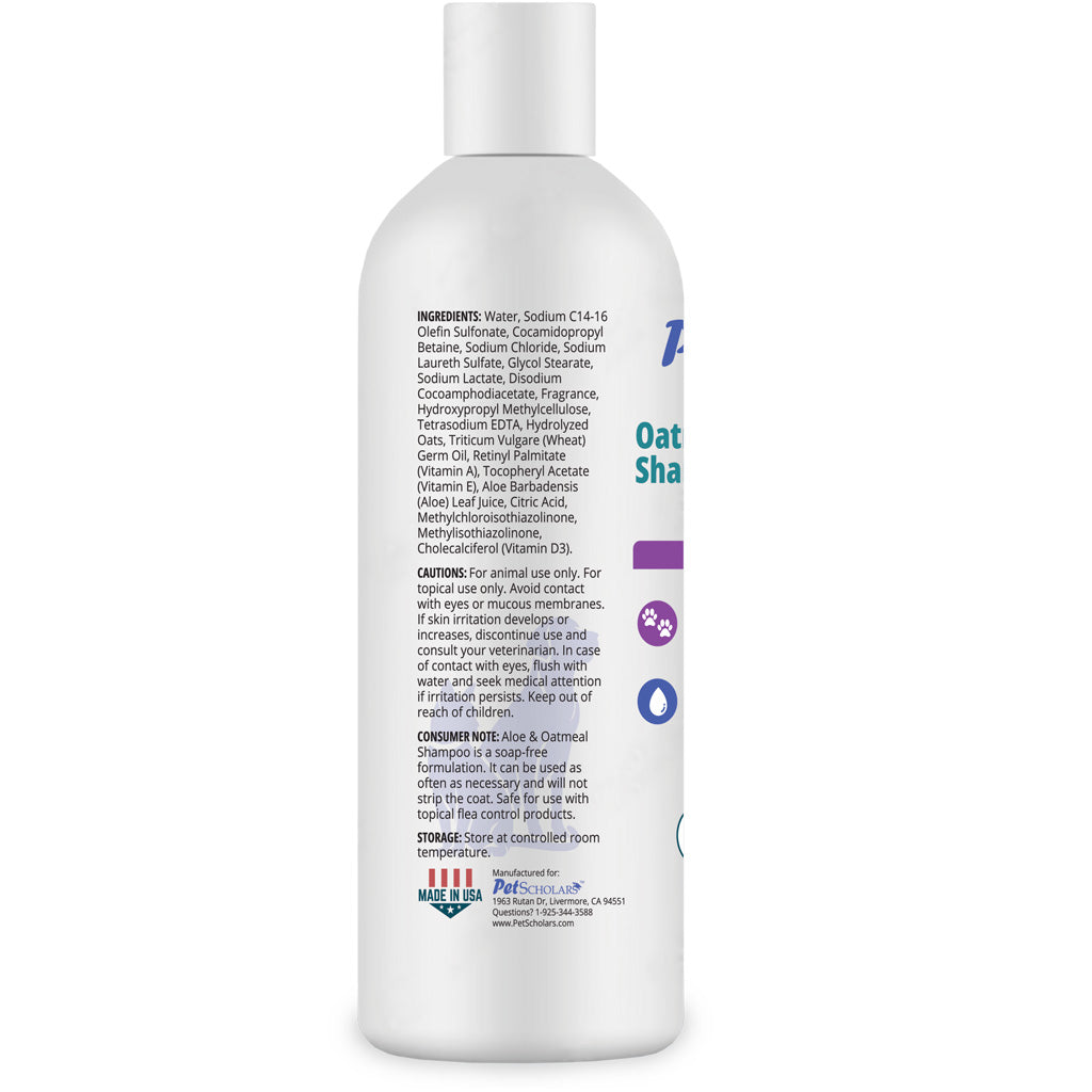 Pet Scholars Oatmeal & Aloe Shampoo Skin Soothing Itch-Relief (16 fl oz) - Pet Shampoo & Conditioner 6
