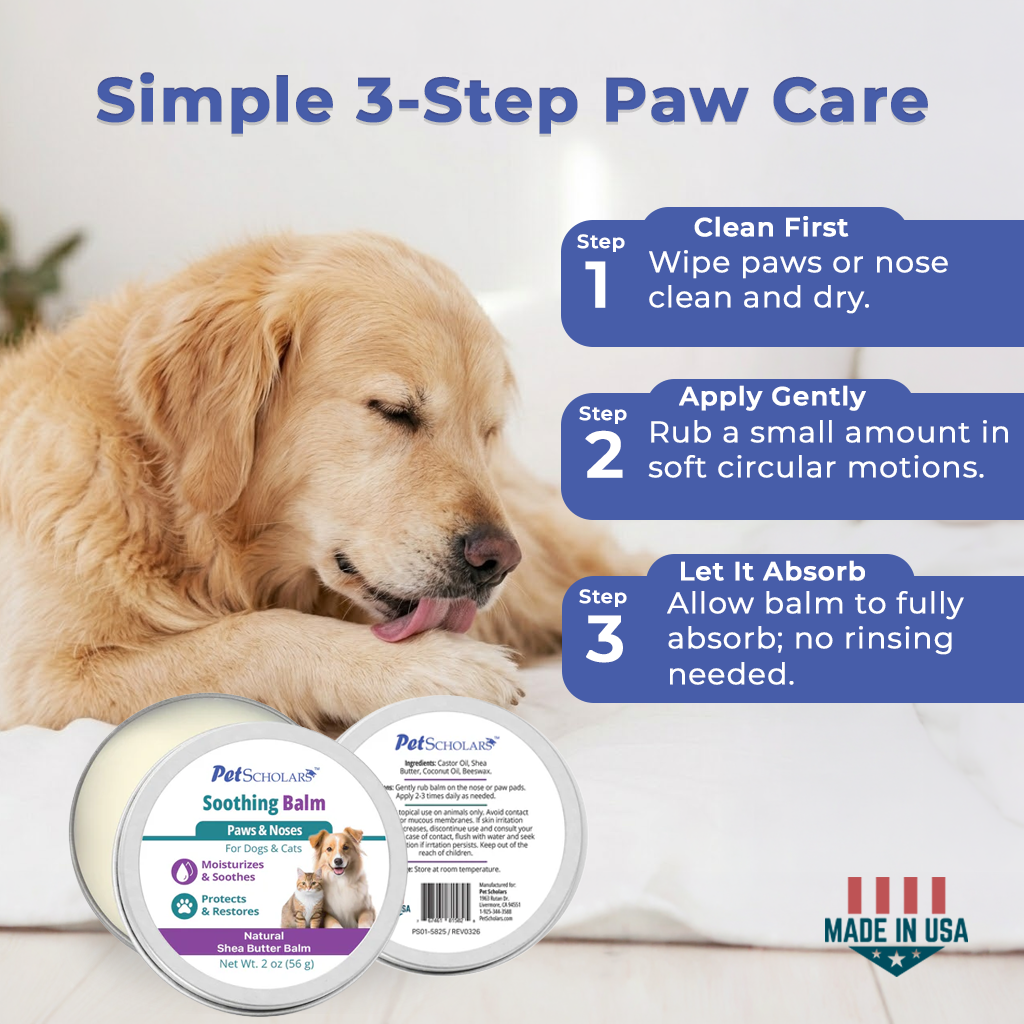Pet Scholars Soothing Natural Shea Butter Balm for Dogs & Cats - Dog & Cat Grooming 5